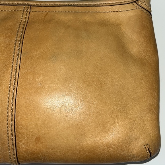 Vintage Coach Cowhide Leather Bleeker Tattersall Hobo Bag Blonde/Tan - Picture 11 of 16